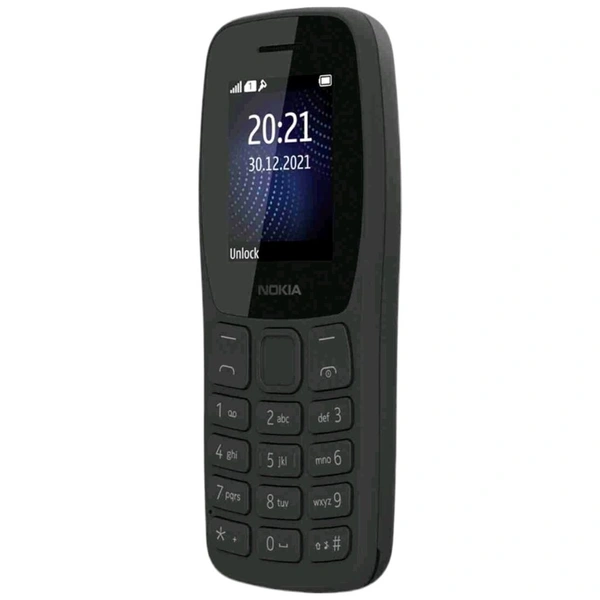 Nokia 105 Single SIM, Keypad Mobile Phone - Black