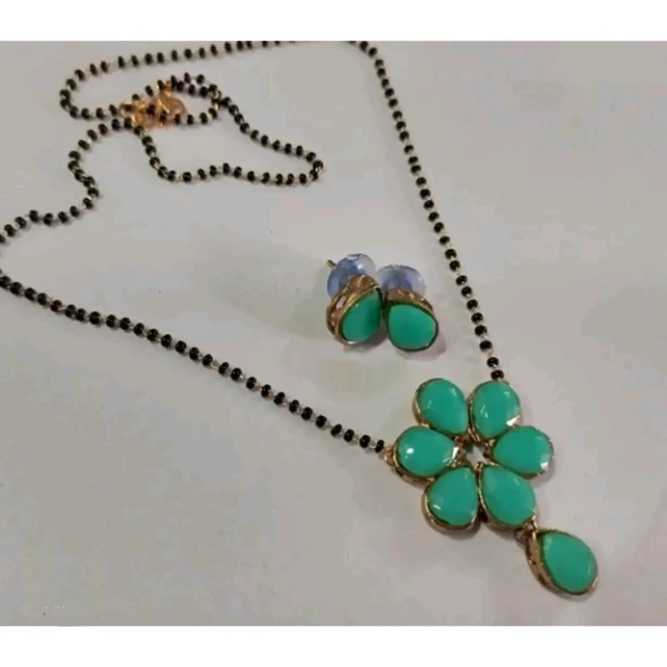 Trendy Alloy Mangalsutra with Earring for Women