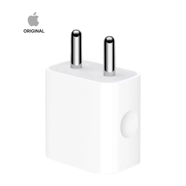 Apple 20W ,USB-C Power Charging Adapter for iPhone, iPad & AirPods  (White) - White