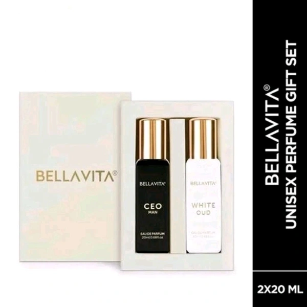 Bella Vita Luxury CEO Man 20 ml + White Oud Unisex 20 ml Perfume Gift Combo Pack for Men and Women (Pack of 2)