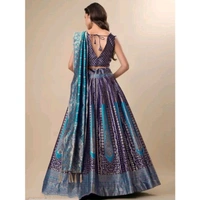 Women's Navy Blue Lehengas