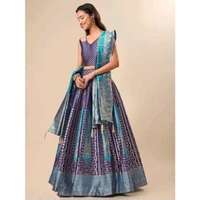 Women's Navy Blue Lehengas