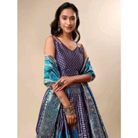 Women's Navy Blue Lehengas