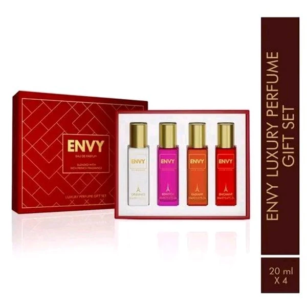 ENVY Red Luxury Perfume Gift Set (20 ml x 4)