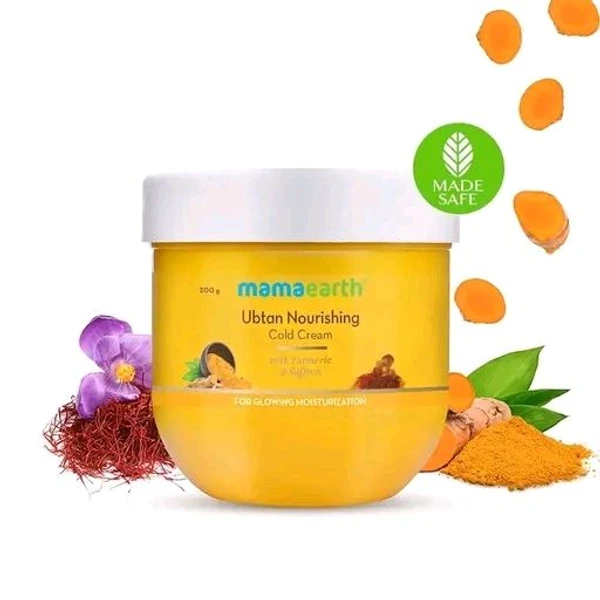 Ubtan Nourishing Cold Cream for Winter with Turmeric & Saffron for Glowing Moisturization– 200 g