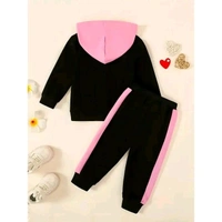 KEESOR KIDS FULL SLEEVE TOP & PANT SET | Full Sleeves Solid Colour Joggers Set | Girls Cotton Clothing Set - 2-3 Year