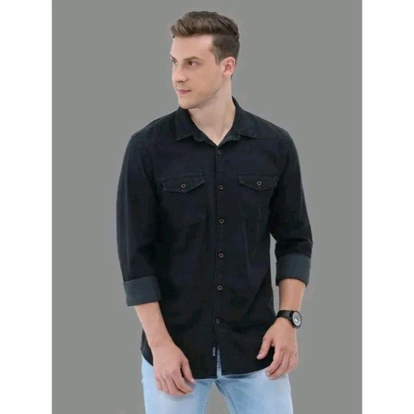 Men Formal Shirts - Black, M