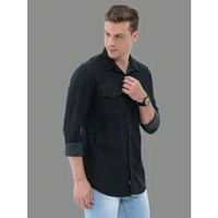Men Formal Shirts - Black, M