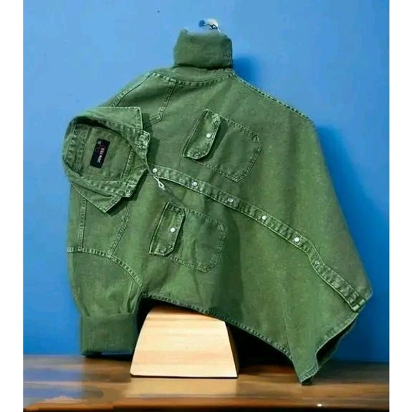 Green Linen Casual Shirt - Green, XS