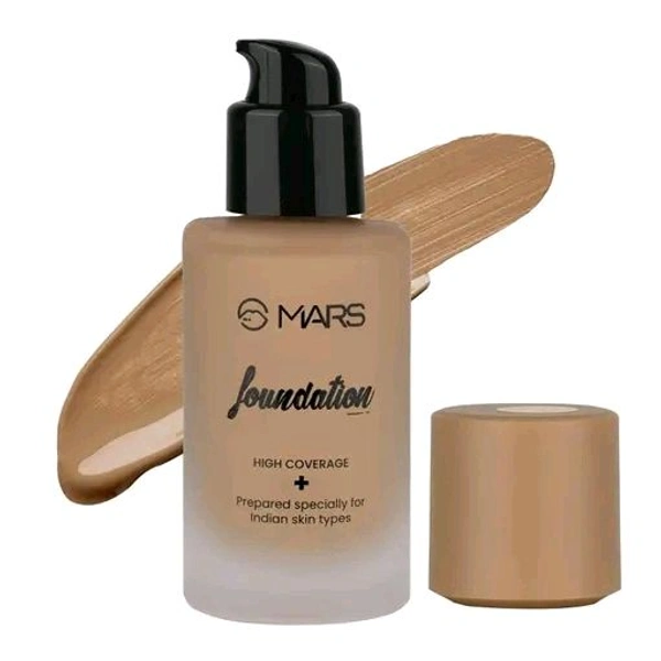 Mars High Coverage Liquid Matte Full Coverage Foundation Cream For All Skin Types | Blemish Free & Blendable Full Coverage Foundation Cream For All Skin Types For Makeup- Shade-08