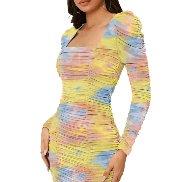 Norzy Paris - Party wear self Designer Women Dress - Pink, M