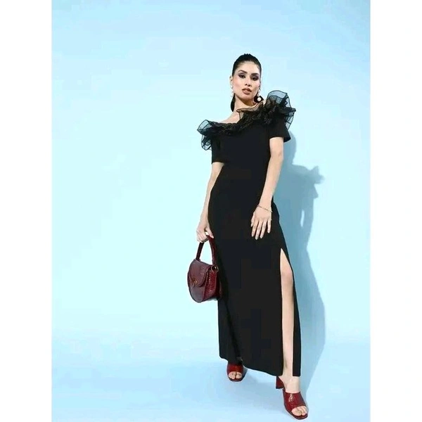 Western Dress For Women - Black, M