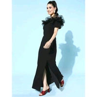 Western Dress For Women - Black, M