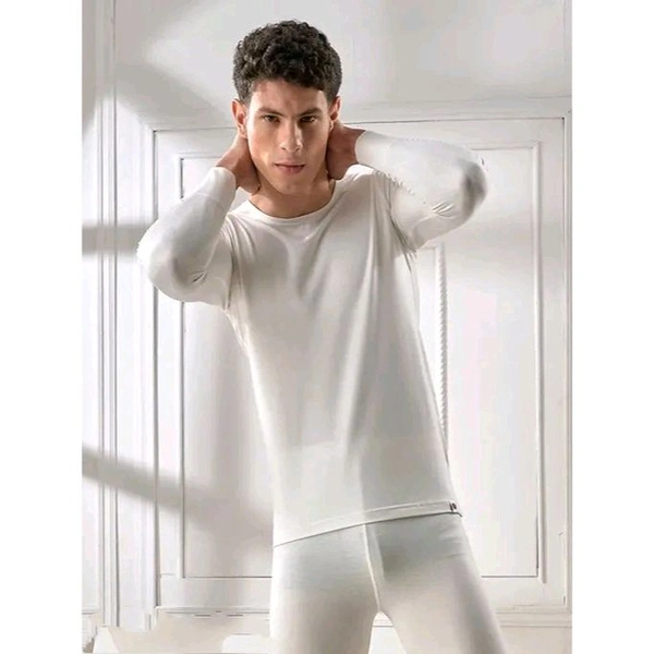 Men's Off White Finex Thermal Top - White, M