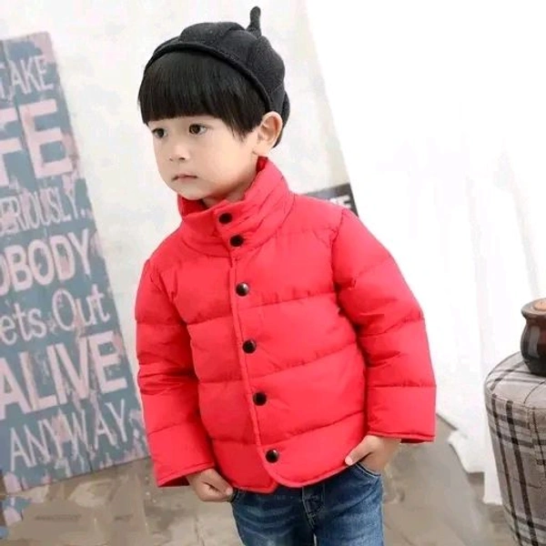 Boys Red Polyester Jackets & Coats Pack Of 1 - 4-5 Year, Red