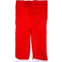Santa Claus Costume Dress Kids Christmas Costume Complete Set of 4- Shirt,Pant, Hat and Pouch Red & White Fancy dress Costume Kids Costume Wear - Red, 18-24 Month
