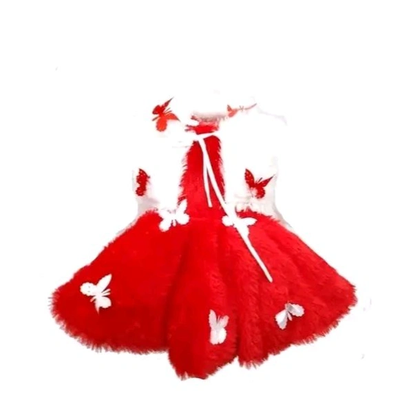 Pretty Fancy Girls Frocks & Dresses - Red, 2-3 Year
