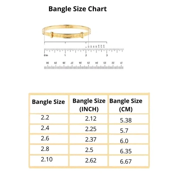 PREMIUM QUALITY MICROPLATED BANGLE - 2.8