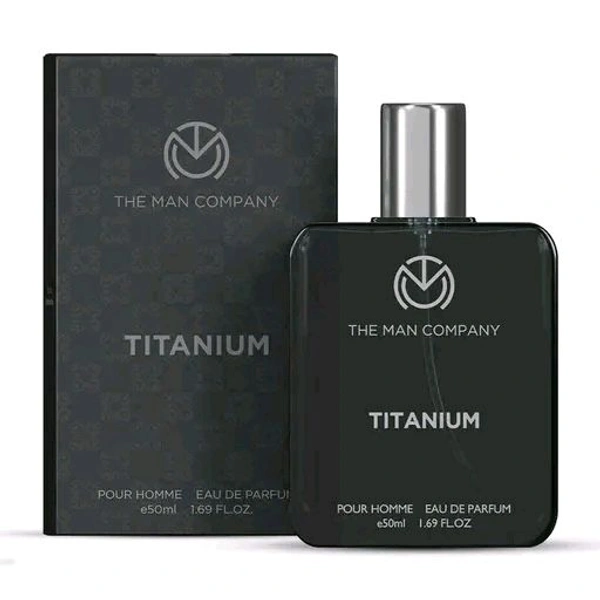 The Man Company Titanium Perfume For Men - 50ml | Premium Luxury Long-Lasting Eau de Parfum