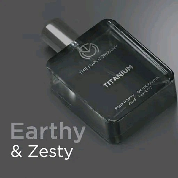 The Man Company Titanium Perfume For Men - 50ml | Premium Luxury Long-Lasting Eau de Parfum