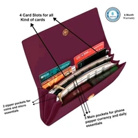 GMW WOMEN CLUTCH  - Maroon