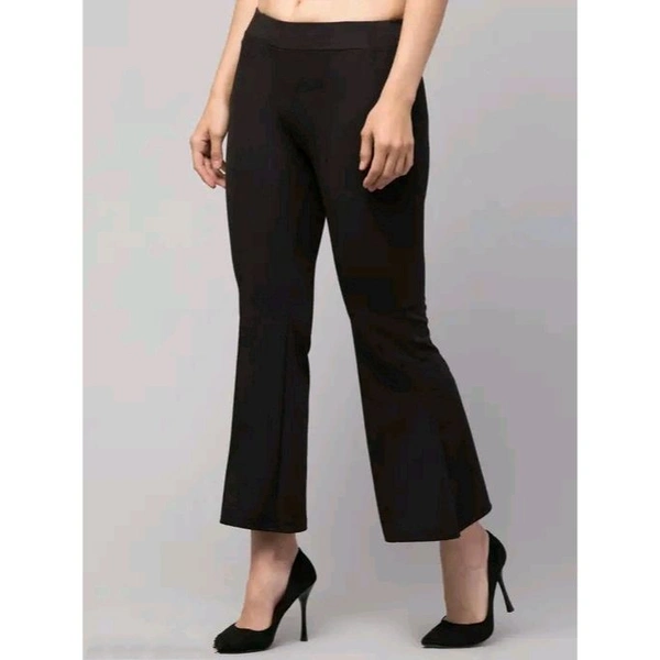 Classic Latest Women Women Trousers, Karara, Belbottom,  - Black, 34