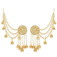 Latest New Allure Gold Plated Bahubali Long Chain Jhumka Earrings for Women