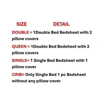 Dev Impex 144 TC 3D Printed Polycotton Double Bedsheet with 2 Matching Pillow Covers (Multicolour, 90 inches X 90 Inches) - Free Size