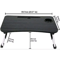 Addax Study Table/Bed Table/Foldable and Portable Wooden/Writing Desk for Office/Home/School