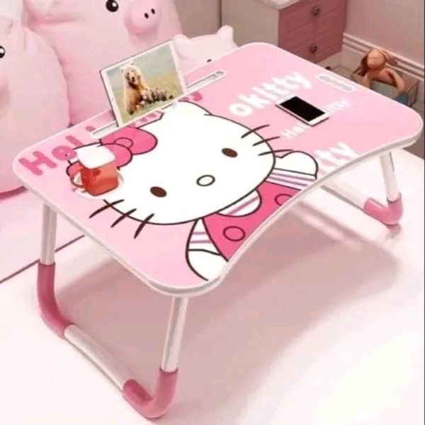 Study Table/Bed Table/Foldable and Portable Wooden/Writing Desk for Office/Home/School