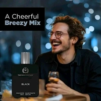 The Man Company BLACK Perfume for Men - 50ml, Pack of 2 | Premium Long-Lasting Deo Perfume Body Spray | Eau de Toilette