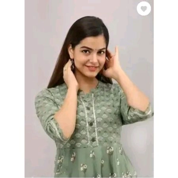 women kurta - Green, M
