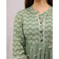 women kurta - Green, XXL