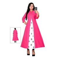 Ladies Dailywear kurti - Pink, XXXL