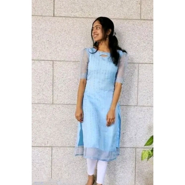 Classy Fabulous Women Kurti - Blue, S