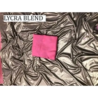 Coffee Lycra Blend Saree With Blouse - Brown