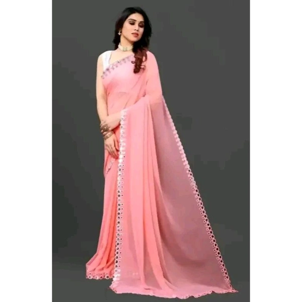 NEW FENCY GEORGETTE CUT WORK SAREE