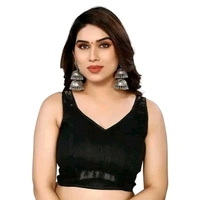 NEW TRENDY CHIFFON SAREE - Black