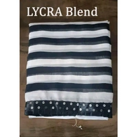 Black White LYCRA BLEND ZEBRA PATTA PARTY WEAR SAREE 