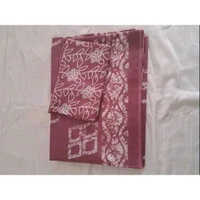 Nayka Pink Pure Cotton Saree with Unstitched 0.80m Blouse | Soft & Breathable Fabric - Pink
