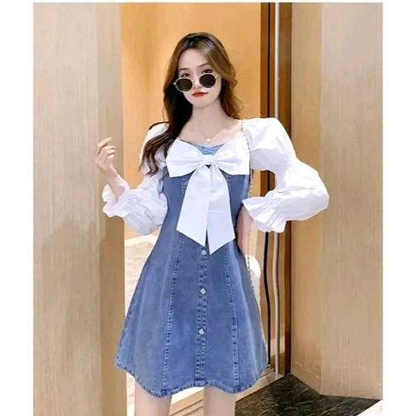 Fancy Latest Women Dresses - Blue, M