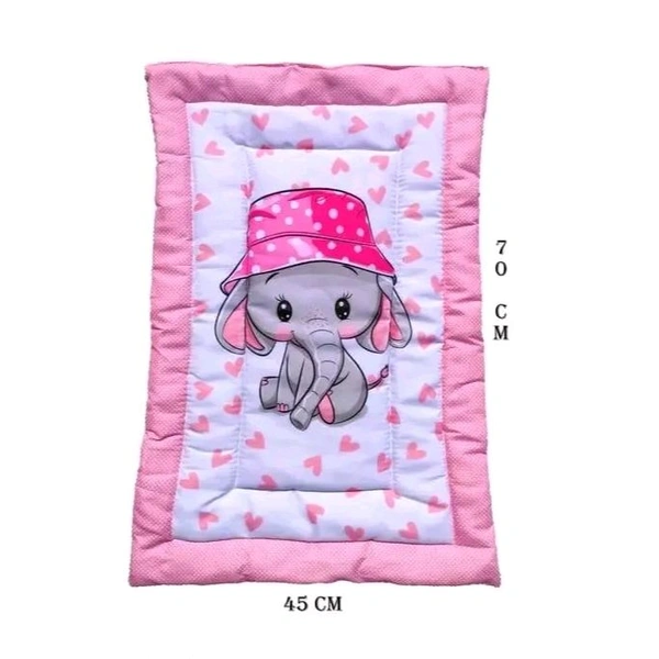 New Born Baby Pom Pom Cotton Baby Bed | Baby Bedding set | Godadi | Kids Bed | Godadi for Baby | Godari | Cradle Bed | Crib Sheet | Changing Mat Baby Godadi | Godari | Bedding Set | Unique Design set of 2 (Multicolor)