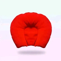 Momease Baby Pillow Soft Head Shaper Anti Flat Pillow With Mustard Seeds For Newborn Kids - Red (0-12 Months)