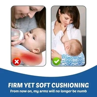 ZIKKU Premium Arm Feeding Pillow with Cotton & Soft Padding – Baby Breastfeeding Support (Blue) Soft Newborn Feeding Pillow for Breastfeeding Mothers – Portable, Lightweight & Washable Design Maternity Nursing Support Pillow with Premium Padding – Best Baby Feeding Cushion for New Moms
