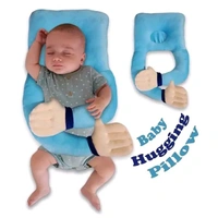 Baby Hugging Pillow for Head Shaping | Neck Support New Born Baby Infant Pillow/Takiya/Cushion (Sky-Blue)