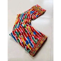 Bandhani saree, Bandhej saree, Top selling saree, Saree with blouse, pure georgette saree, soft georgette saree, party wear saree, desiger saree, banarsi saree, celebrity saree, festive saree, bollywood saree