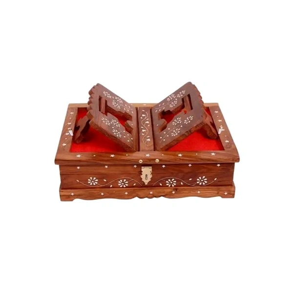 Classic Art Handicrafts Premium wooden Book rest for Quran ,Bible & gita Rehal /Best Quality