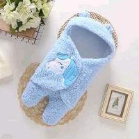 Baby Blankets New Born Combo Pack of Hooded Wearable Wrapper And Baby Bath Towel For Baby Boys And Baby Girls Pack of 2