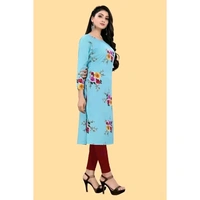 Women's and Girls Crepe Aline Straight kurti new arrival - L