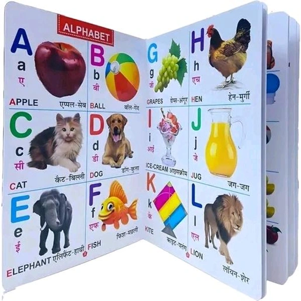 MY FIRST ALL IN ONE BOARD BOOK : Essential Board Book Of All In One, Early childhood learning books, birthday gifts for Children best friend